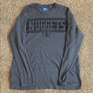 Men's Grey Long Sleeve Nuggets Shirt